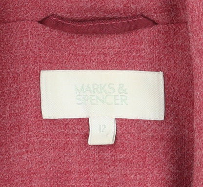 Marks and Spencer Women's Pink Blazer Size 12