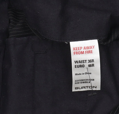 Burton Men's Black Striped Dress Pants, Size 36