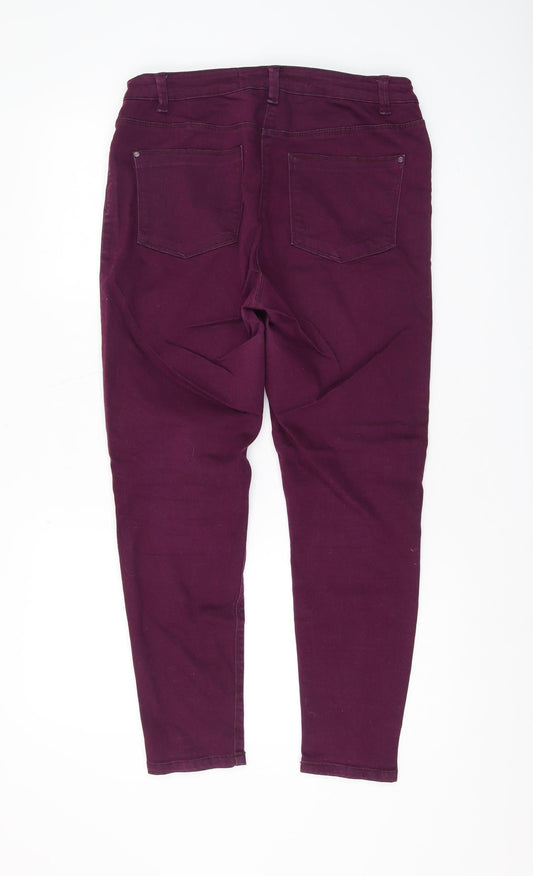 Simply Be Women's Purple Jegging Size 14S Slim Fit