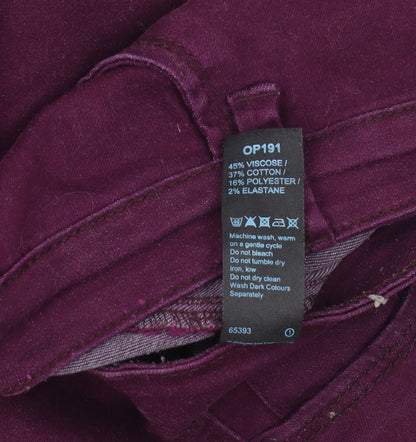 Simply Be Women's Purple Jegging Size 14S Slim Fit