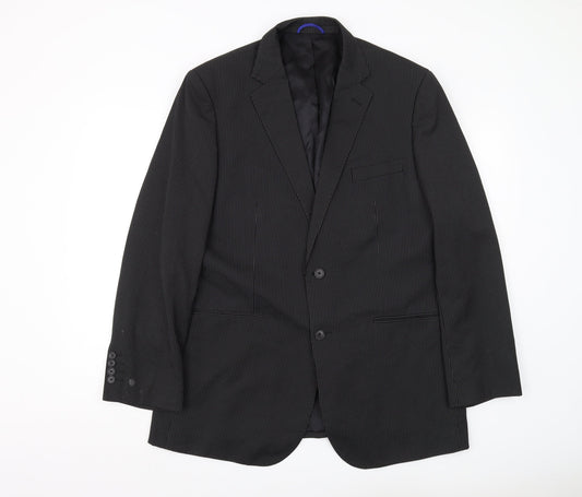 Mens UK Size 44 Burton Regular Black Suit Jacket