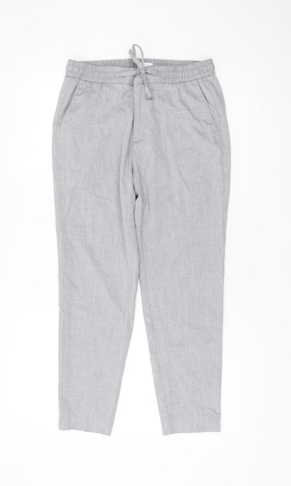 Topman Men's Grey Jogger Trousers, M - Casual Elastic Waist