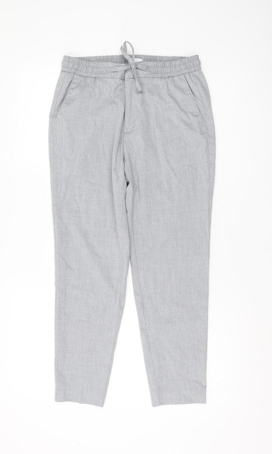 Topman Men's Grey Jogger Trousers, M - Casual Elastic Waist