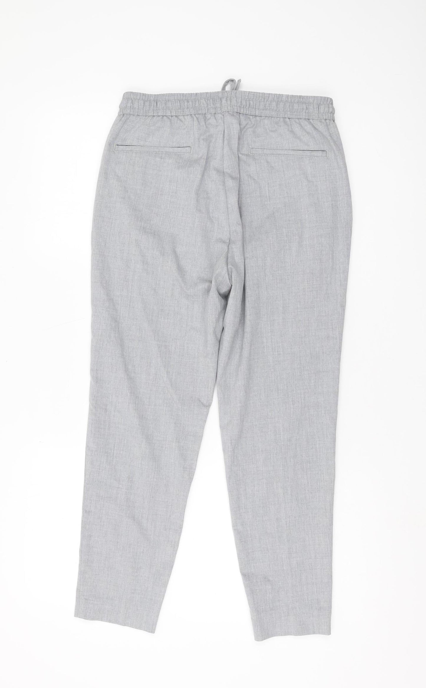 Topman Men's Grey Jogger Trousers, M - Casual Elastic Waist