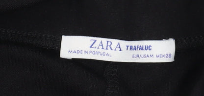 Zara Black Shirt Dress Women Long Sleeve Size 0
