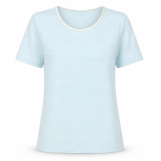 Womens UK Size S Honor Millburn Blue Basic T-Shirt