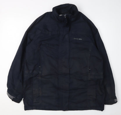 Mens UK Size L Trespass Blue Windbreaker Coat