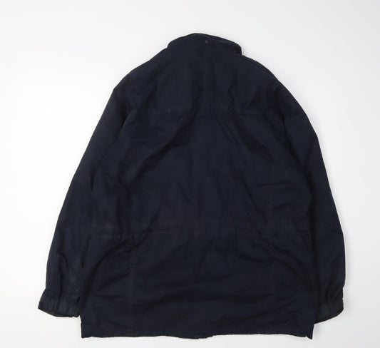 Mens UK Size L Trespass Blue Windbreaker Coat