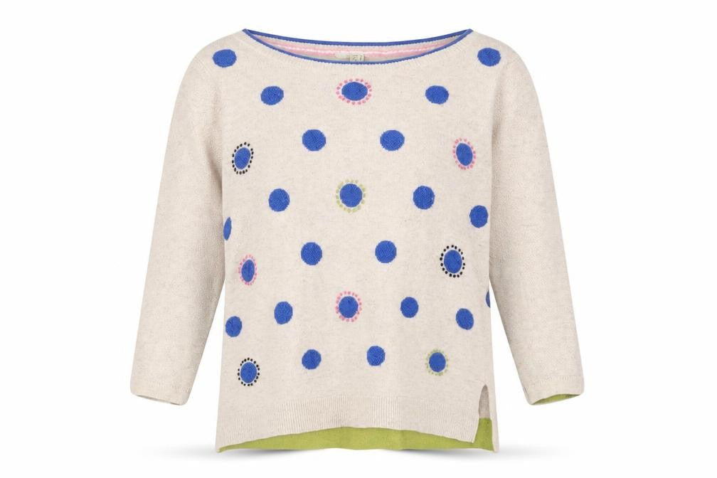 Womens UK Size 8 White Stuff Beige Pullover Jumper
