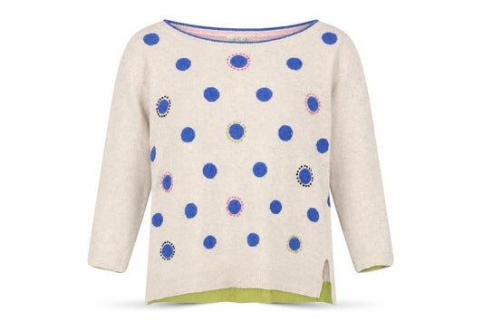 Womens UK Size 8 White Stuff Beige Pullover Jumper