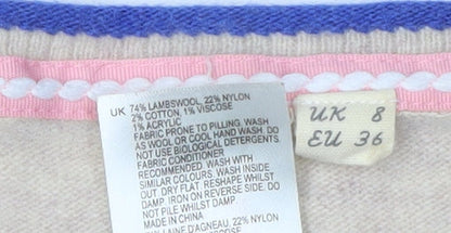 Womens UK Size 8 White Stuff Beige Pullover Jumper