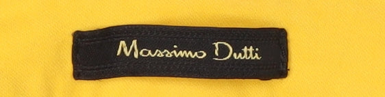 Massimo Dutti Women's Yellow Skinny Jeans Size 8