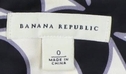 Banana Republic Women’s Black Geometric A-Line Skirt Size 4