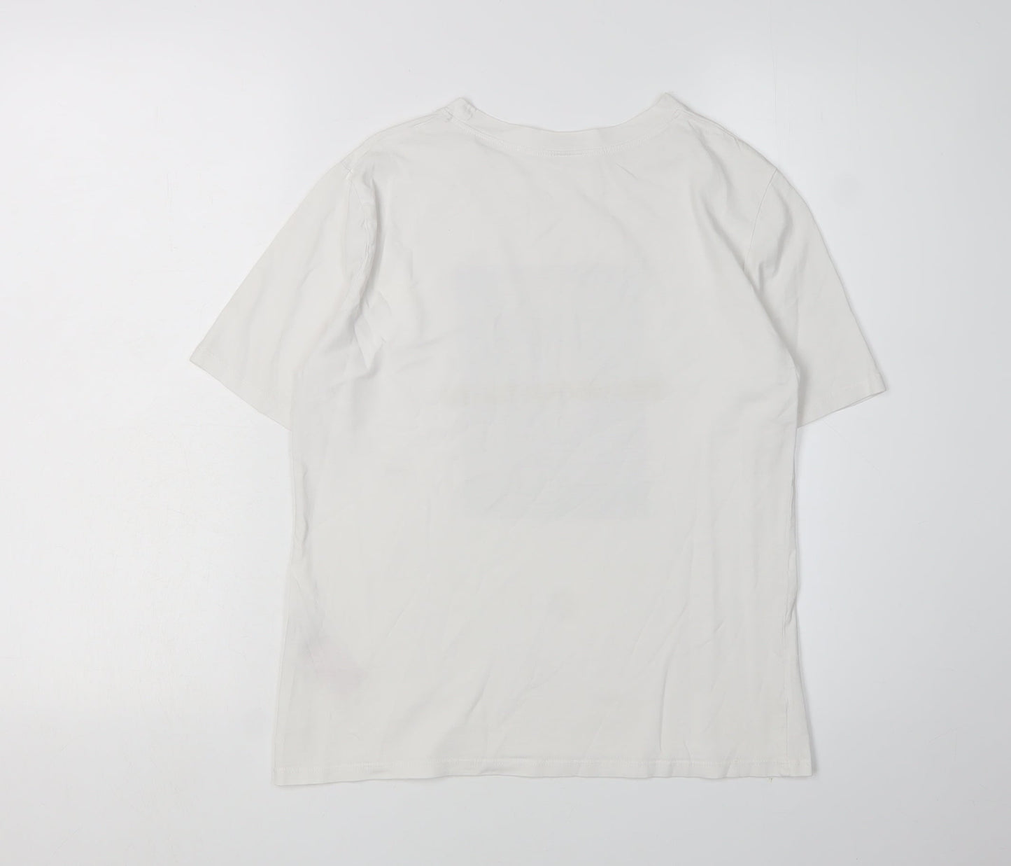 Womens UK Size S Jacqueline de Yong White Basic T-Shirt