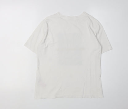 Womens UK Size S Jacqueline de Yong White Basic T-Shirt