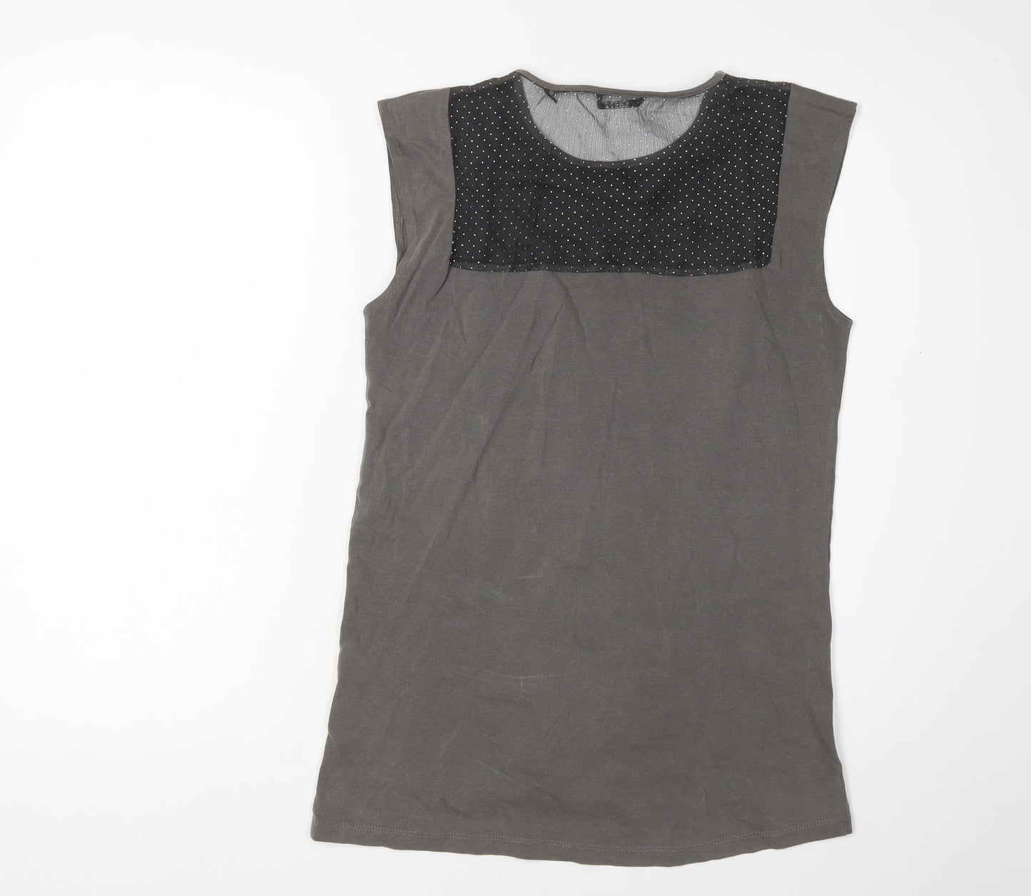 Guess Women's Black XS Sleeveless Viscose T-Shirt