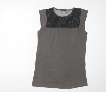 Guess Women's Black XS Sleeveless Viscose T-Shirt