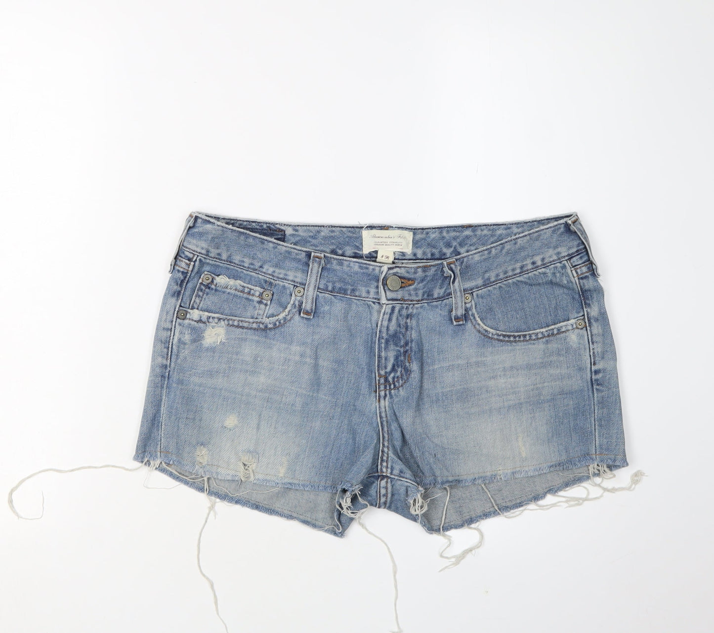 Abercrombie & Fitch Women's Blue Denim Cut-Off Shorts