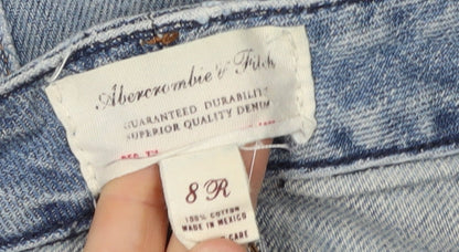 Abercrombie & Fitch Women's Blue Denim Cut-Off Shorts