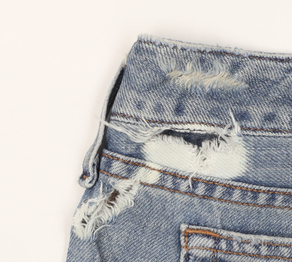 Abercrombie & Fitch Women's Blue Denim Cut-Off Shorts