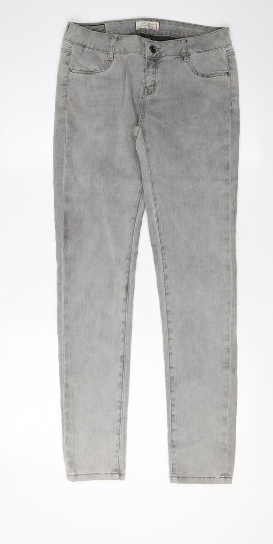 Firetrap Women's Grey Skinny Jeans, XS, Mid Rise