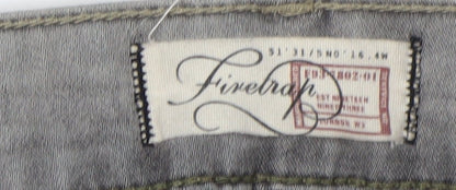 Firetrap Women's Grey Skinny Jeans, XS, Mid Rise