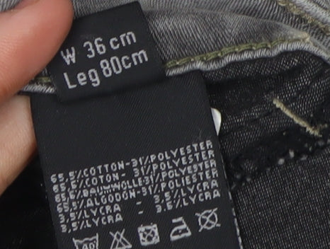 Firetrap Women's Grey Skinny Jeans, XS, Mid Rise