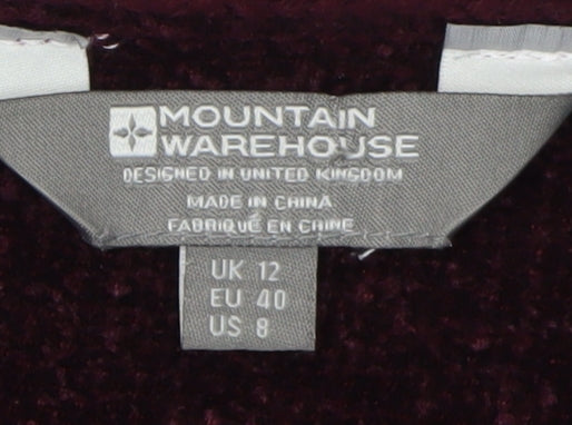 Womens UK Size 12 Mountain Warehouse Purple Pullover Jumper