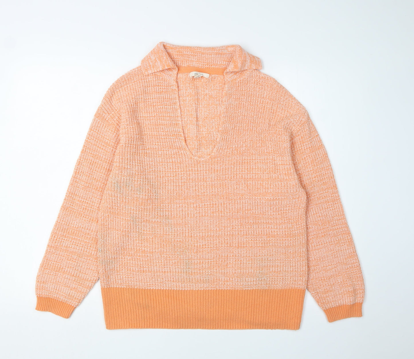 Womens UK Size 10 Miss Selfridge Orange Pullover Jumper