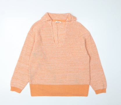 Womens UK Size 10 Miss Selfridge Orange Pullover Jumper