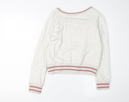 SoulCal & Co White Teens Sweatshirt, Pullover, Boat Neck