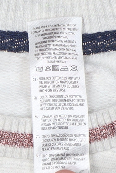 SoulCal & Co White Teens Sweatshirt, Pullover, Boat Neck