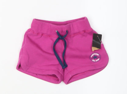 Converse Unisex Baby Pink Shorts 12 Months Drawstring