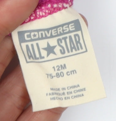 Converse Unisex Baby Pink Shorts 12 Months Drawstring