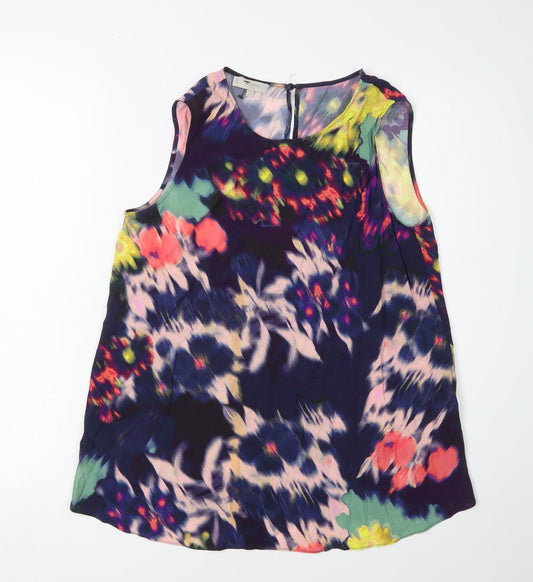 Womens UK Size 10 Hobbs Multicoloured Tunic Blouse
