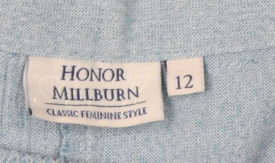 Womens UK Size 12 Honor Millburn Regular Fit Casual Blue Trousers
