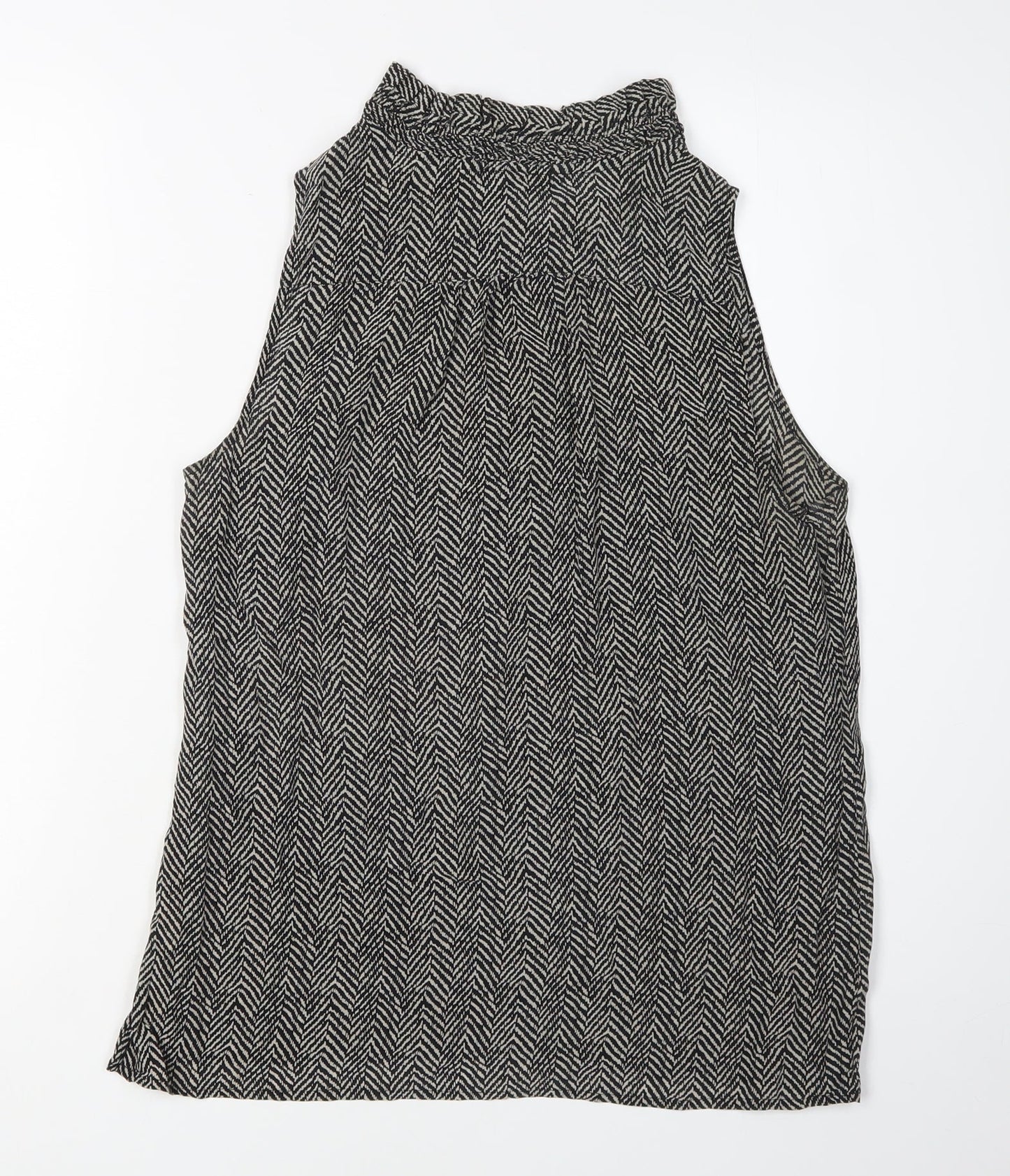 J. Crew Women's Black Silk Sleeveless Blouse, Size 8