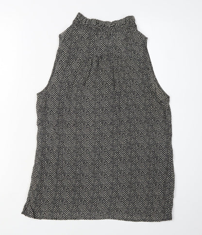 J. Crew Women's Black Silk Sleeveless Blouse, Size 8