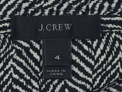 J. Crew Women's Black Silk Sleeveless Blouse, Size 8