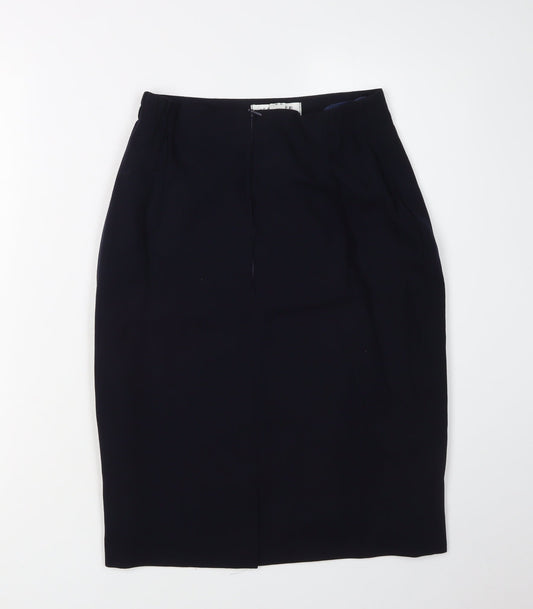 Jaeger Women's Black Pencil Skirt Size 8 Business