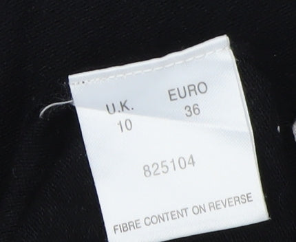 Eastex Women's Black V-Neck Jumper Size 10