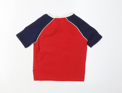 Fila Boys Red Graphic Print T-Shirt, Size 4 Years