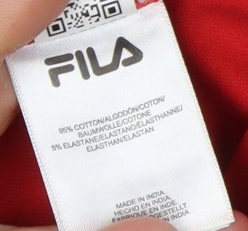 Fila Boys Red Graphic Print T-Shirt, Size 4 Years