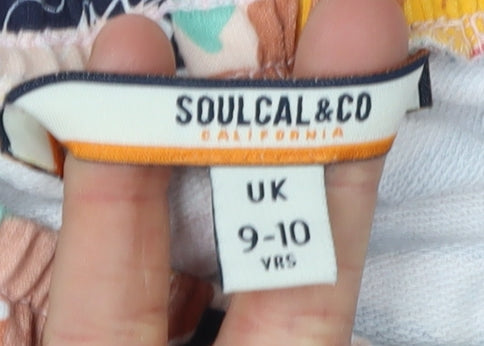Soulcal & Co Girls Multicoloured Floral Shorts 9-10 Years