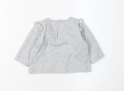 Leicester City FC Unisex Baby Grey Long Sleeve Shirt 6-9M