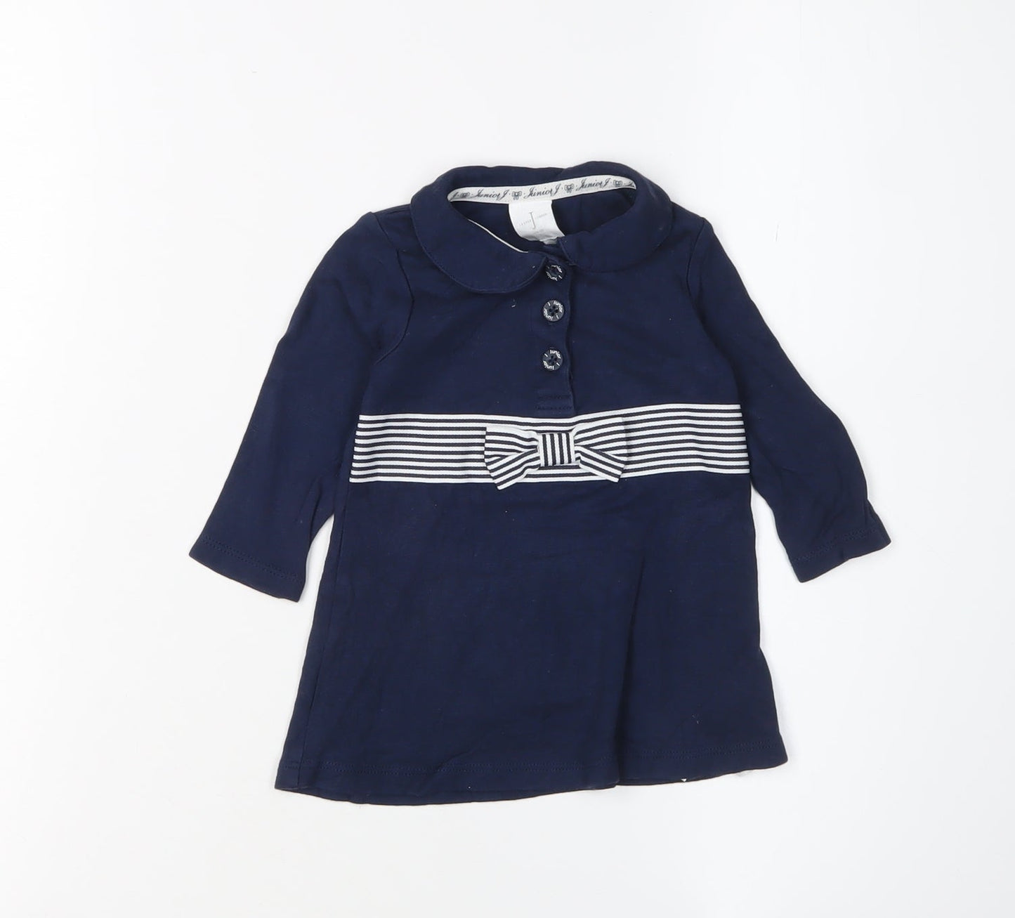 Jasper Conran Unisex Blue Shirt Dress 3-6M EUC NWT