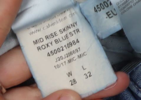 Calvin Klein Women's Blue Skinny Jeans UK 12