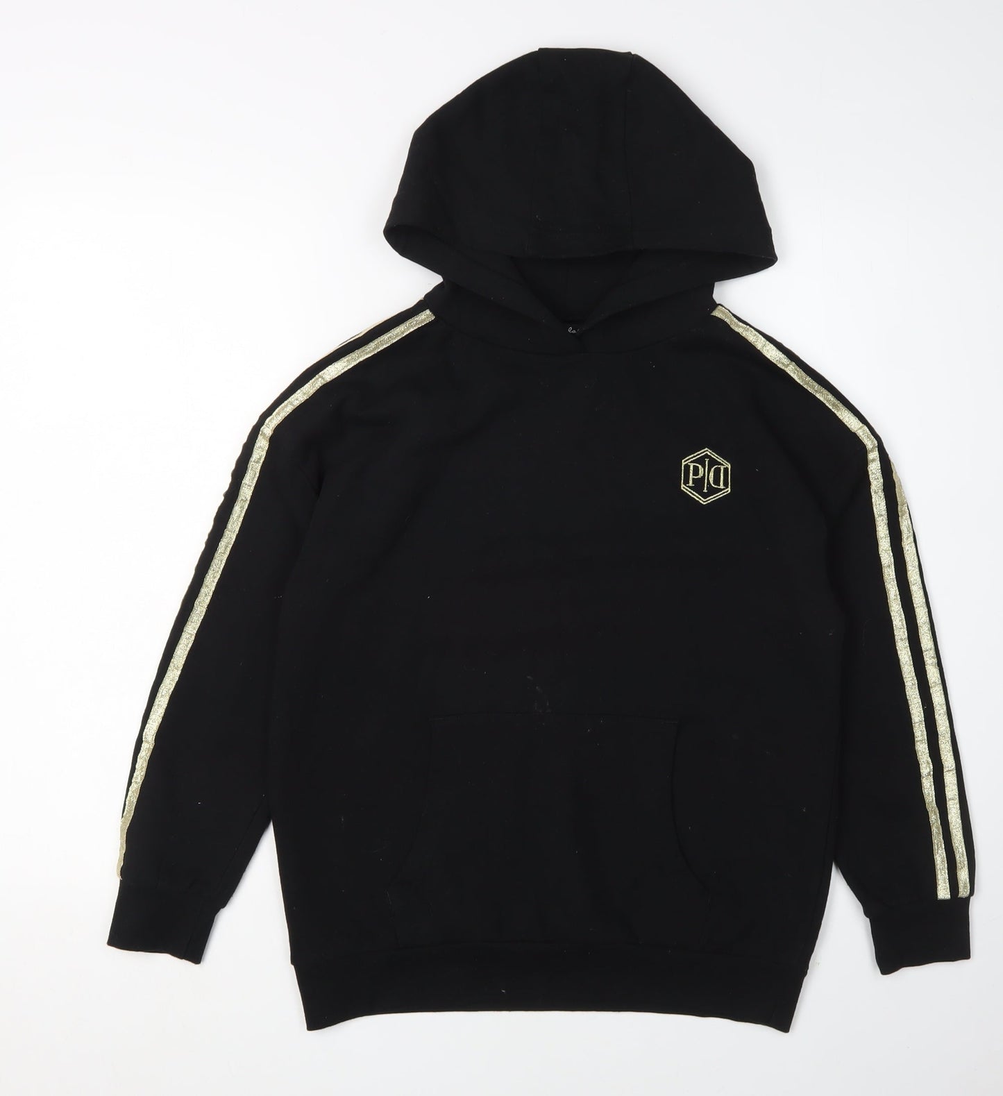 Pindydoll Girls Black Pullover Hoodie Size 10 Years