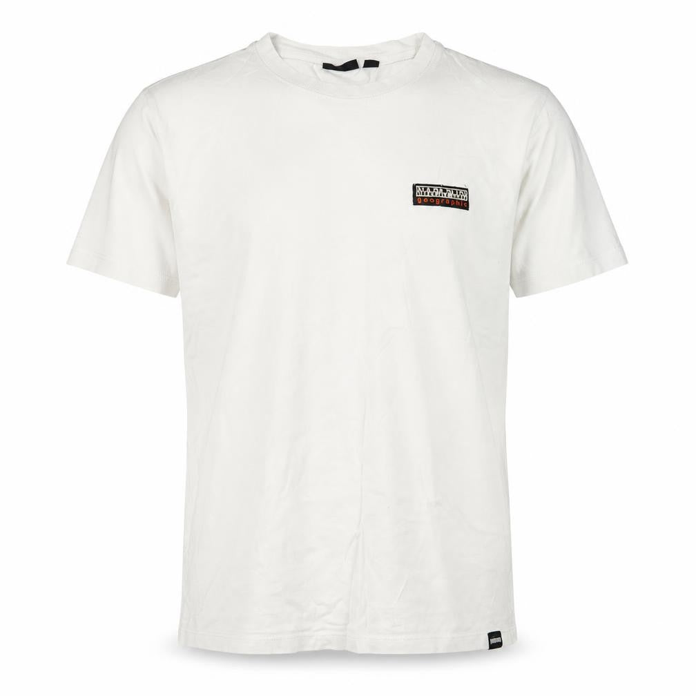 Mens UK Size XS Napapijri White  T-Shirt