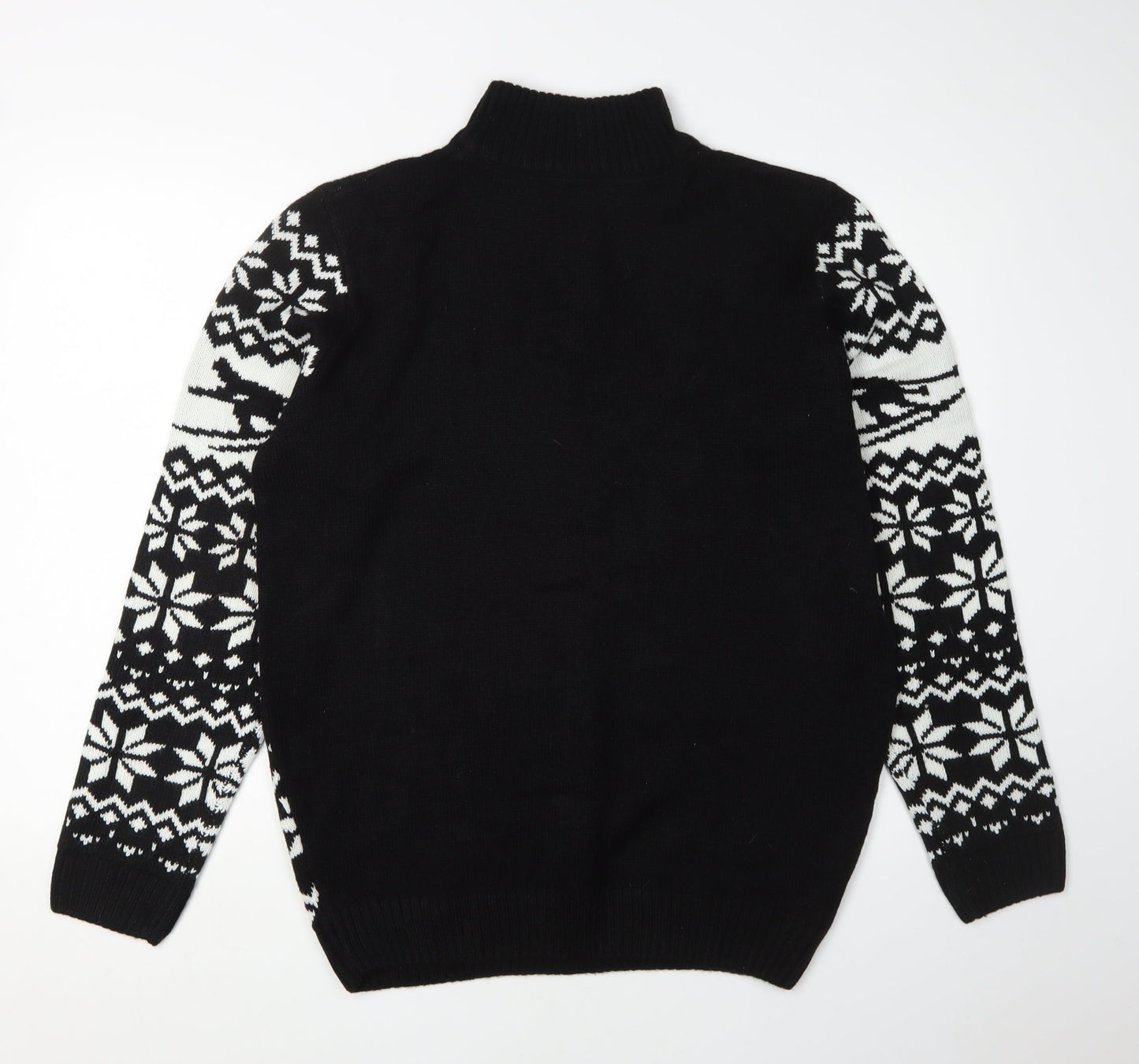 Livergy Men's Black Pullover Jumper M Ski-Ready